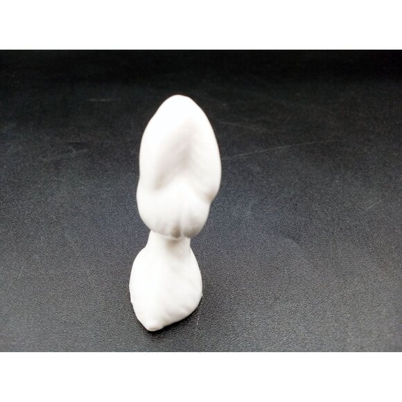 Ceramic Bunny Figurine With Pink Flower Accent Vintage 2 In Glossy Hand Painted - Picture 10 of 16